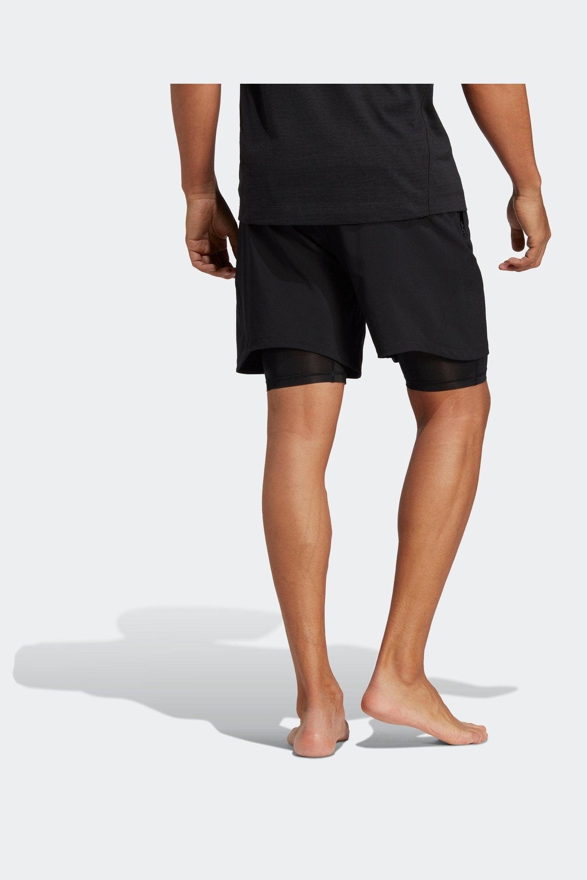 ADIDAS - מכנסיים קצרים YOGA TRAINING 2-IN-1 בצבע שחור - MASHBIR//365