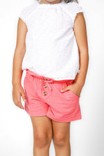 OKAIDI - מכנסיים קצרות בצבע ורוד לילדות - MASHBIR//365