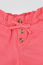 OKAIDI - מכנסיים קצרות בצבע ורוד לילדות - MASHBIR//365