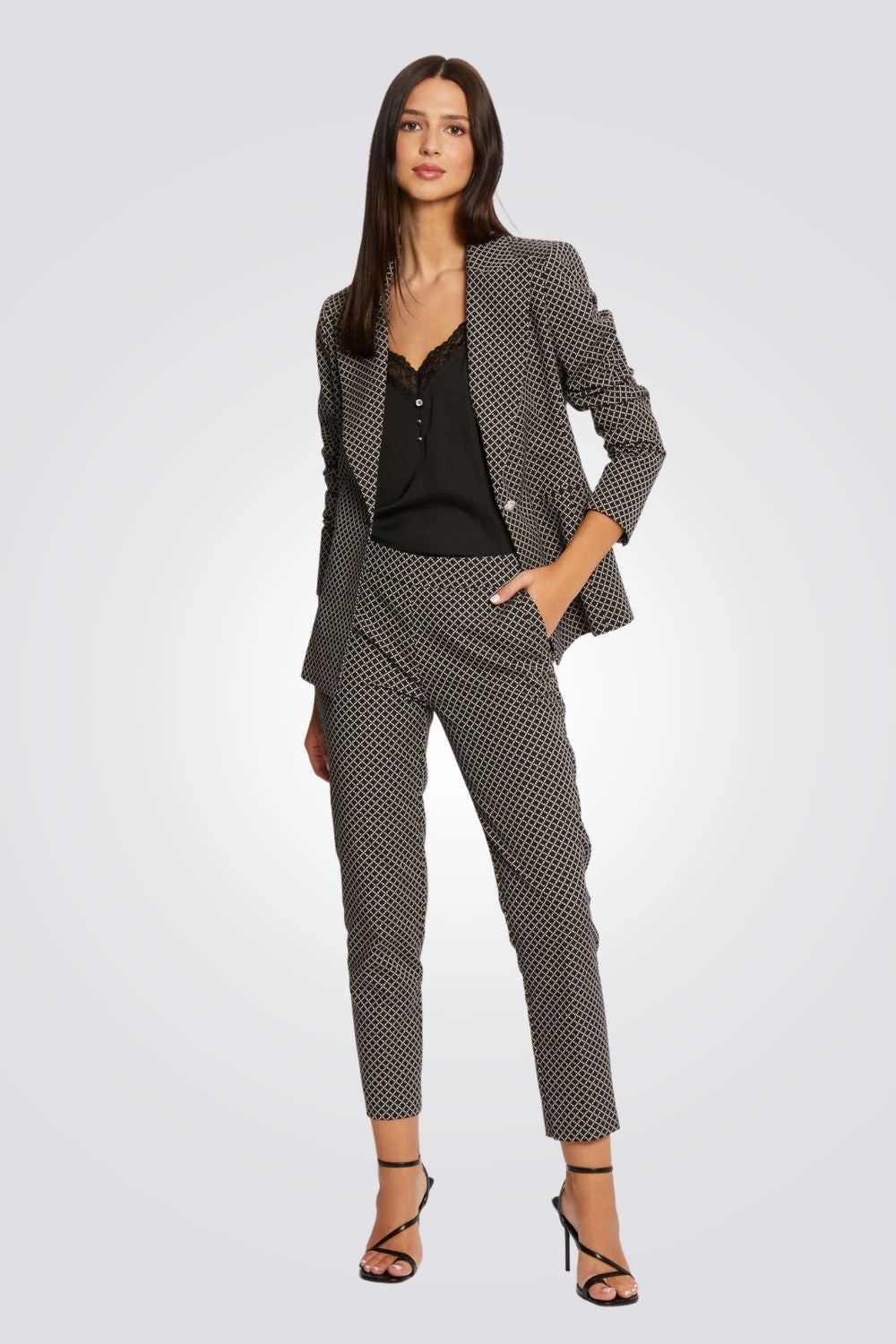 MORGAN - מכנסיים משובצות לנשים - MASHBIR//365