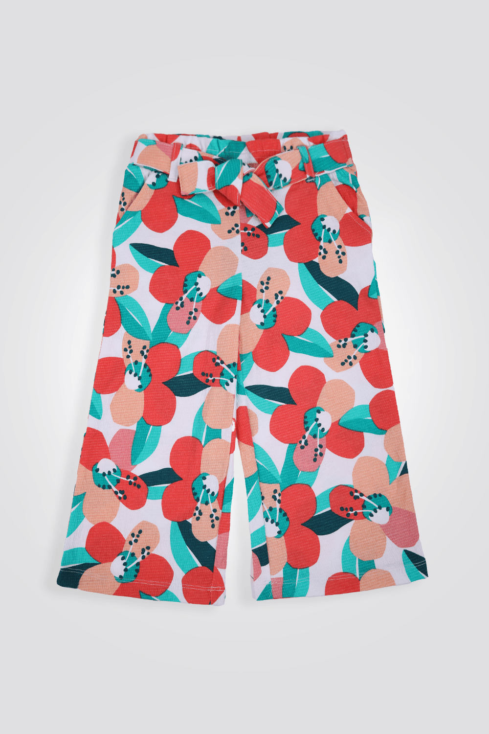OKAIDI - מכנסיים מתרחבים PRINTED בשילוב צבעים - MASHBIR//365