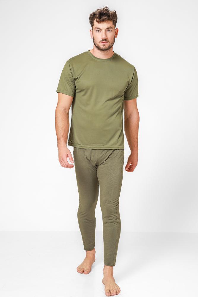 COOL 32 - מכנסיים תרמיים דקים בצבע זית - MASHBIR//365