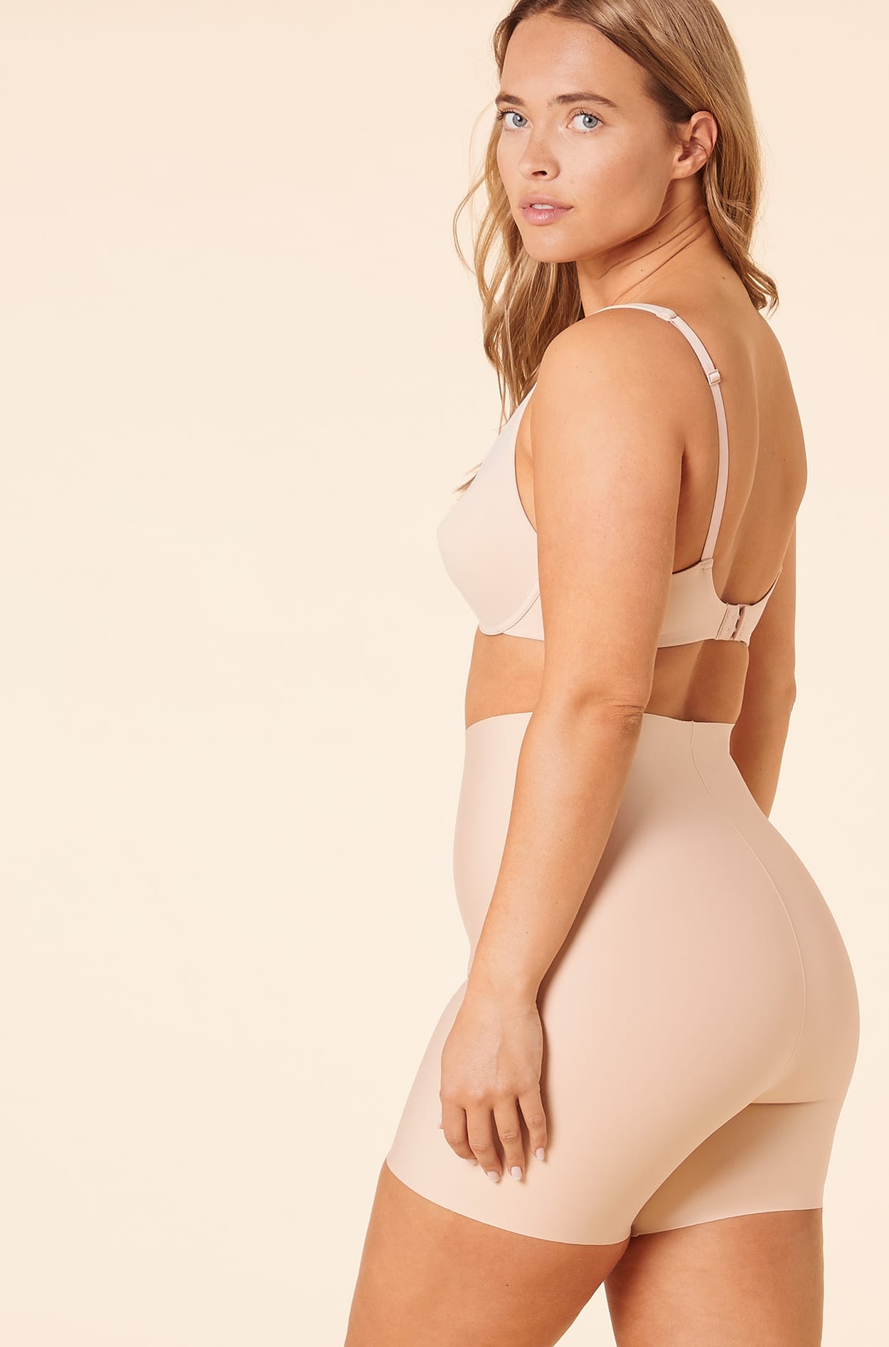 ETAM - מכנסון מחטב גבוה CONTROL BY ETAM בצבע גוף - MASHBIR//365