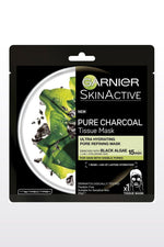 Garnier - מסיכת טישו לפנים פחם עם תמצית אצות שחורות - MASHBIR//365