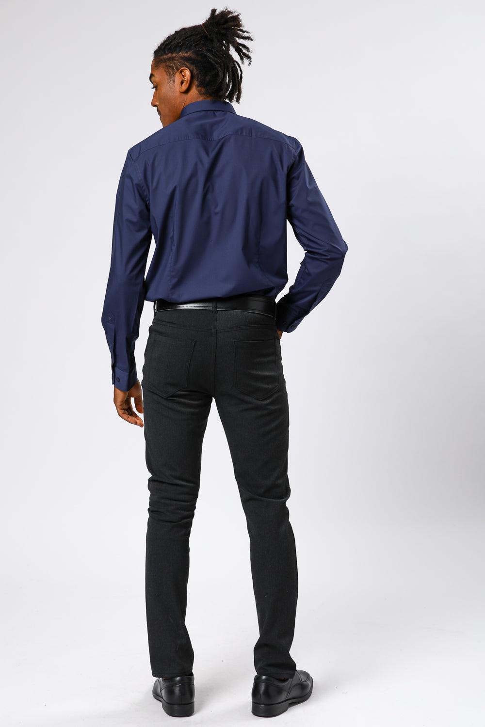 KENNETH COLE - מכופתרת BAMBOO צבע נייבי - MASHBIR//365