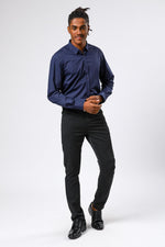 KENNETH COLE - מכופתרת BAMBOO צבע נייבי - MASHBIR//365