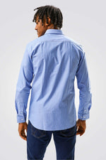 KENNETH COLE - מכופתרת BAMBOO PRINT LIGHT BLUE - MASHBIR//365
