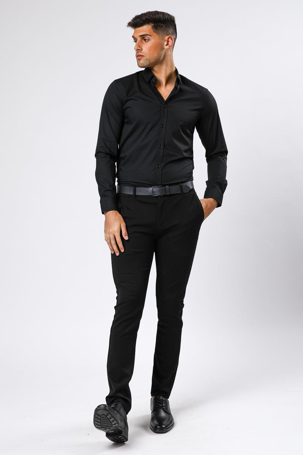 KENNETH COLE - מכופתרת BAMBOO שחורה - MASHBIR//365