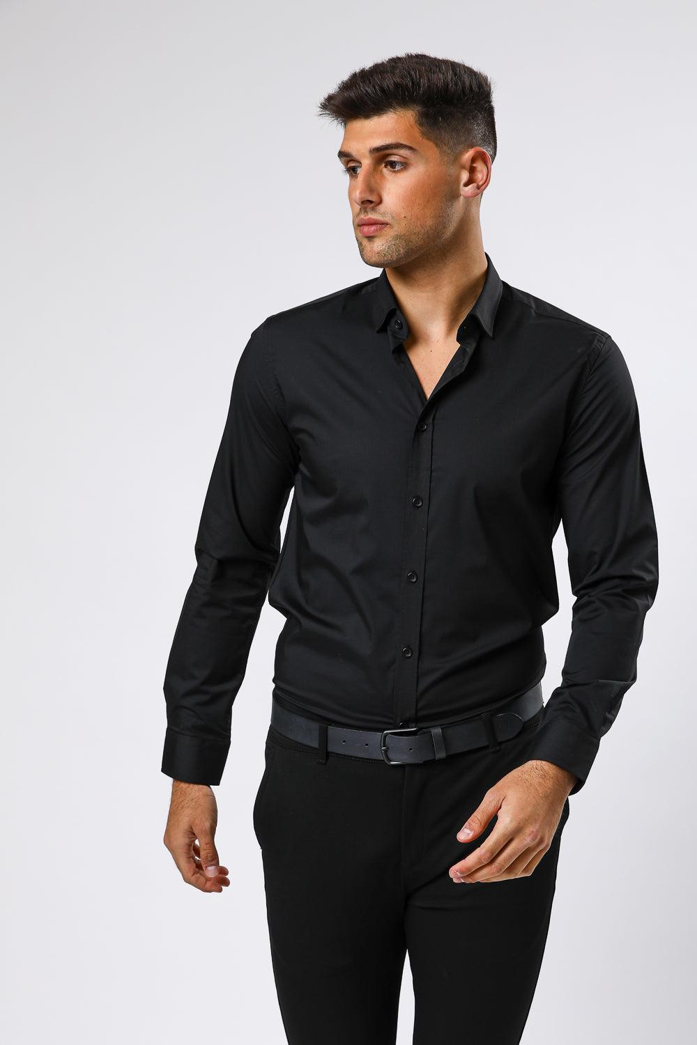 KENNETH COLE - מכופתרת BAMBOO שחורה - MASHBIR//365