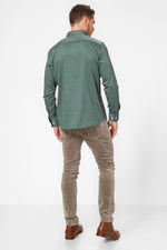 KENNETH COLE - מכופתרת בצבע ירוק עם לוגו - MASHBIR//365