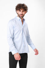 KENNETH COLE - מכופתרת בצבע תכלת בהיר - MASHBIR//365