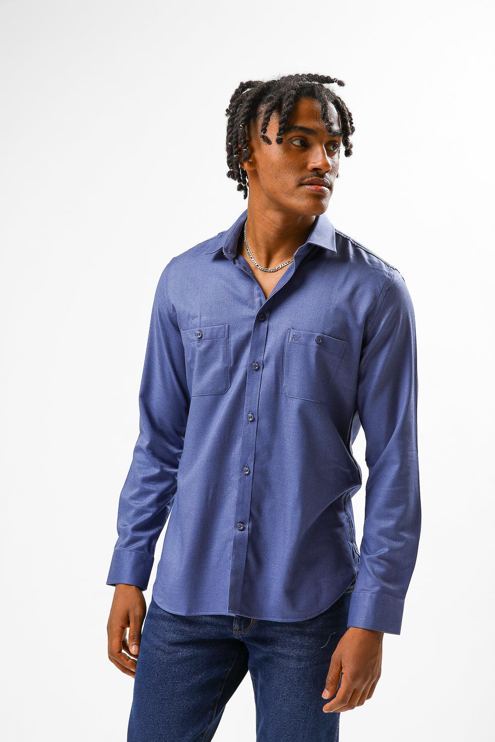 KENNETH COLE - מכופתרת BRUSHED JEANS - MASHBIR//365