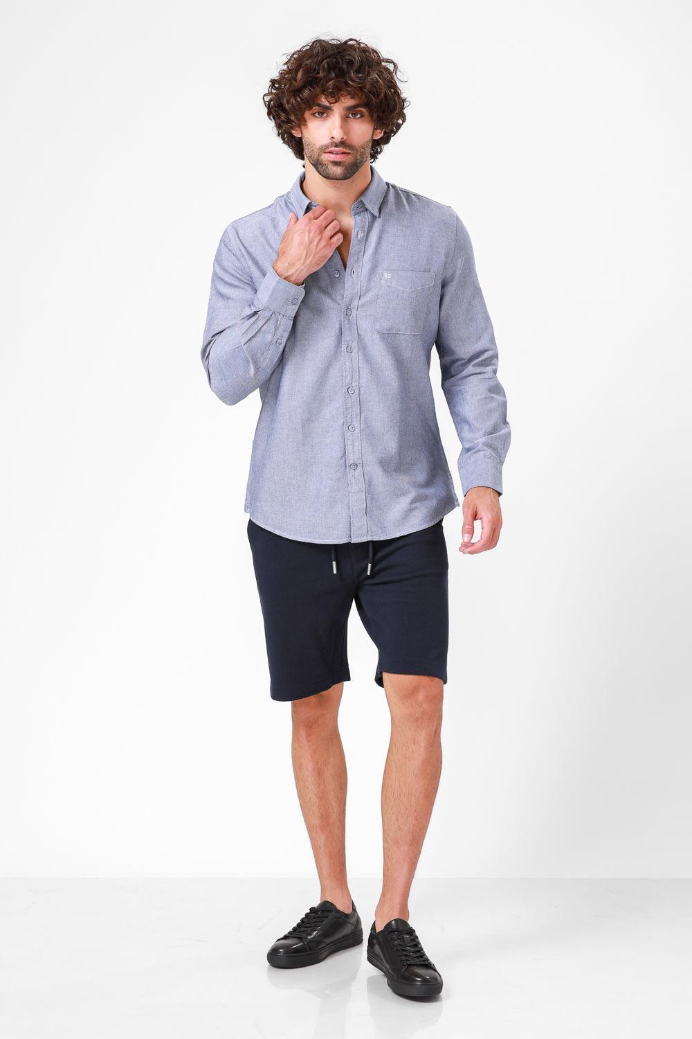 KENNETH COLE - מכופתרת DENIM BLUE שרוול ארוך - MASHBIR//365