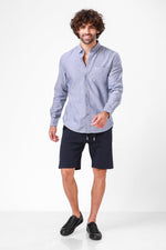 KENNETH COLE - מכופתרת DENIM BLUE שרוול ארוך - MASHBIR//365