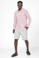 KENNETH COLE - מכופתרת פסים SLIM FIT בצבע ורוד - MASHBIR//365