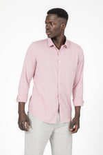 KENNETH COLE - מכופתרת פסים SLIM FIT בצבע ורוד - MASHBIR//365