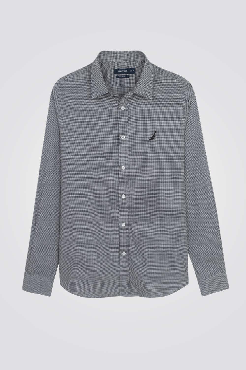 NAUTICA - מכופתרת טקסטורה שחור - MASHBIR//365