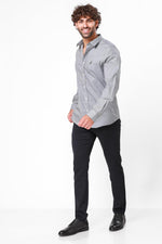 NAUTICA - מכופתרת טקסטורה שחור - MASHBIR//365