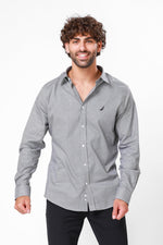 NAUTICA - מכופתרת טקסטורה שחור - MASHBIR//365