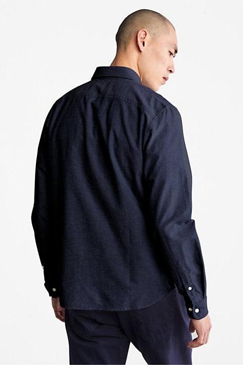 TIMBERLAND - מכופתרת עם לוגו בחזה בצבע נייבי - MASHBIR//365