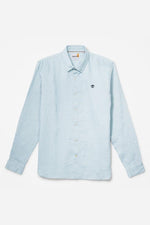 TIMBERLAND - מכופתרת MILL RIVER בצבע תכלת עם לוגו רקום - MASHBIR//365