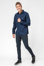 NAUTICA - מכופתרת נייבי REGULAR FIT - MASHBIR//365