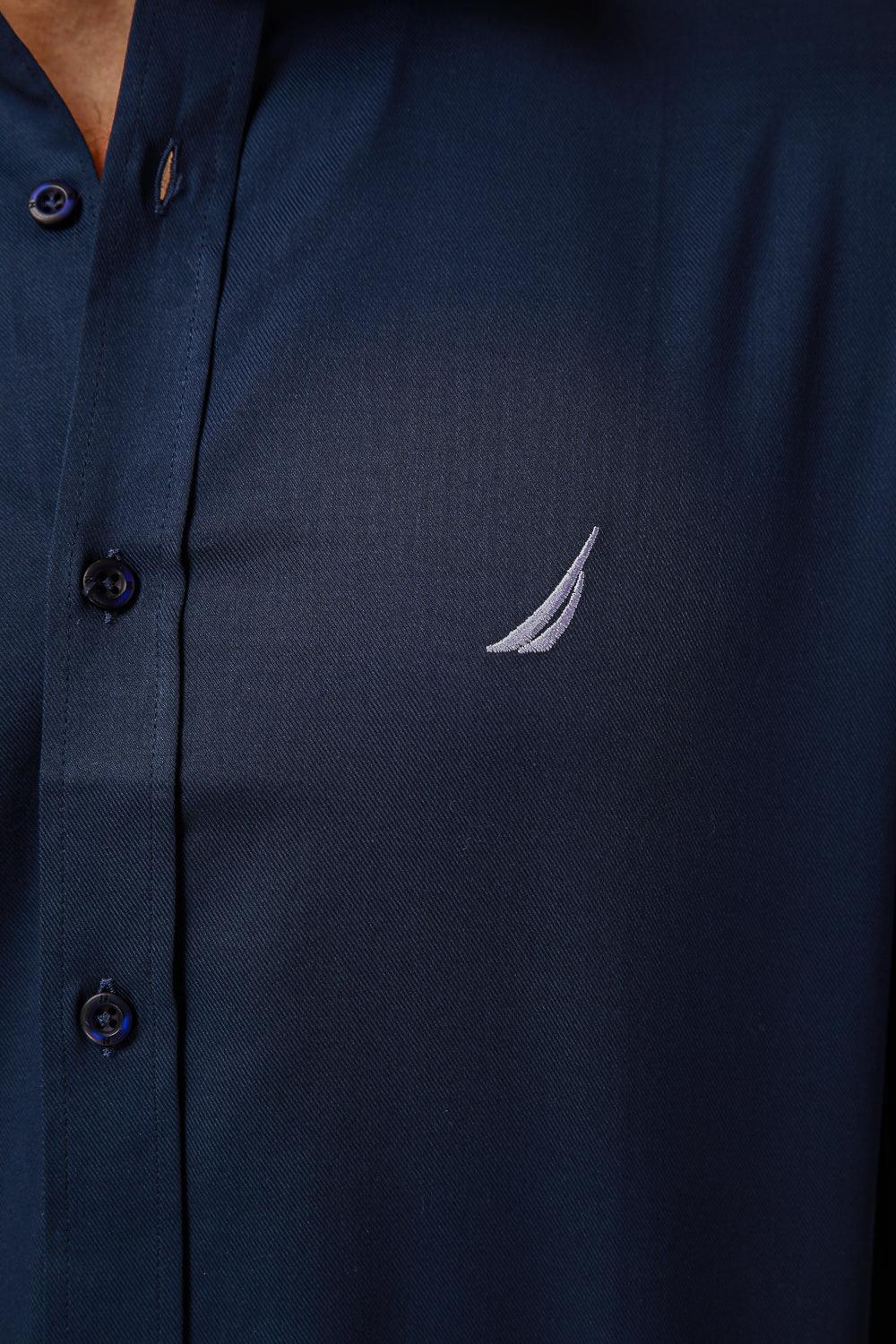 NAUTICA - מכופתרת נייבי REGULAR FIT - MASHBIR//365