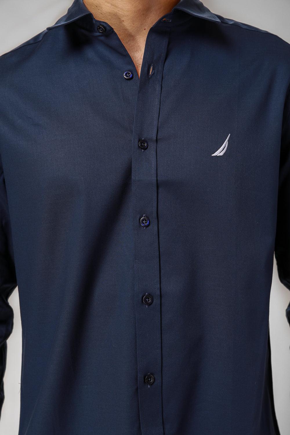 NAUTICA - מכופתרת נייבי REGULAR FIT - MASHBIR//365