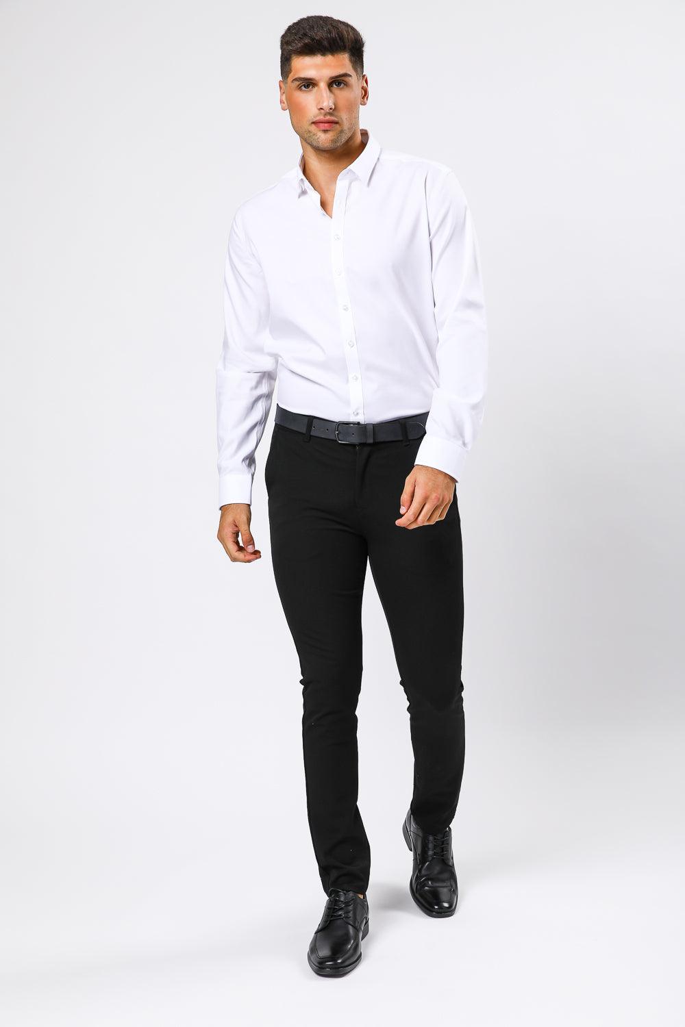 KENNETH COLE - מכופתרת NON IRON בצבע לבן - MASHBIR//365