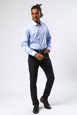 KENNETH COLE - מכופתרת NON IRON כחול בהיר - MASHBIR//365