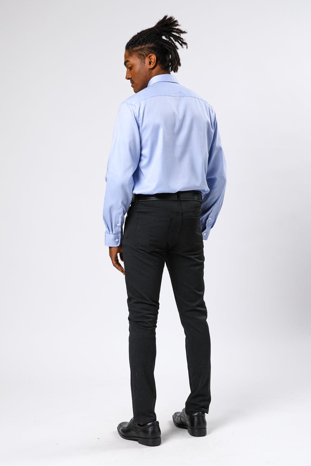 KENNETH COLE - מכופתרת NON IRON כחול בהיר - MASHBIR//365