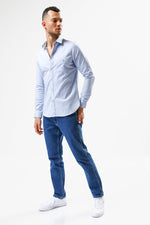 KENNETH COLE - מכופתרת ORGANIC COTTON תכלת - MASHBIR//365