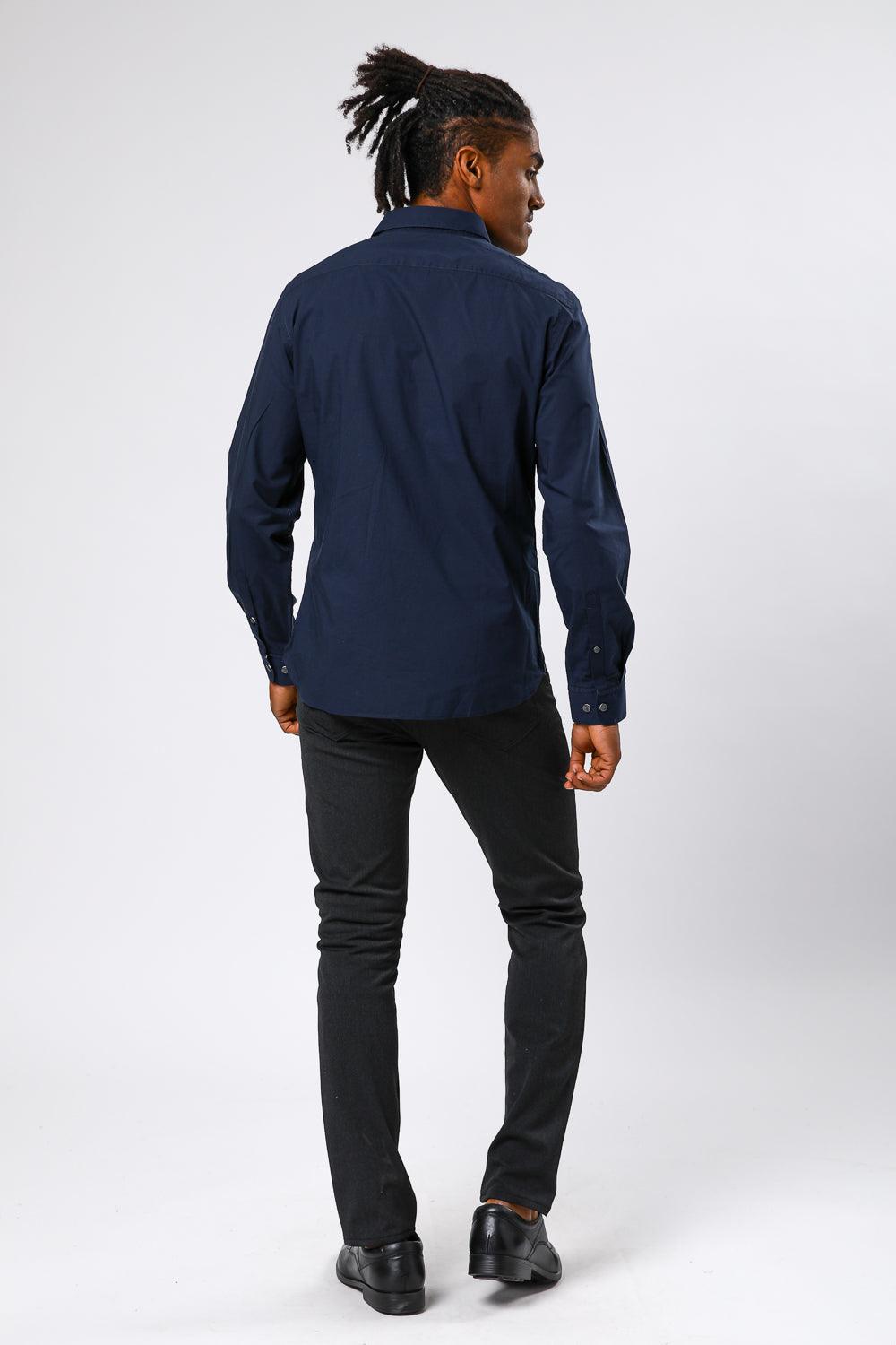 TIMBERLAND - מכופתרת POP SOLID נייבי - MASHBIR//365