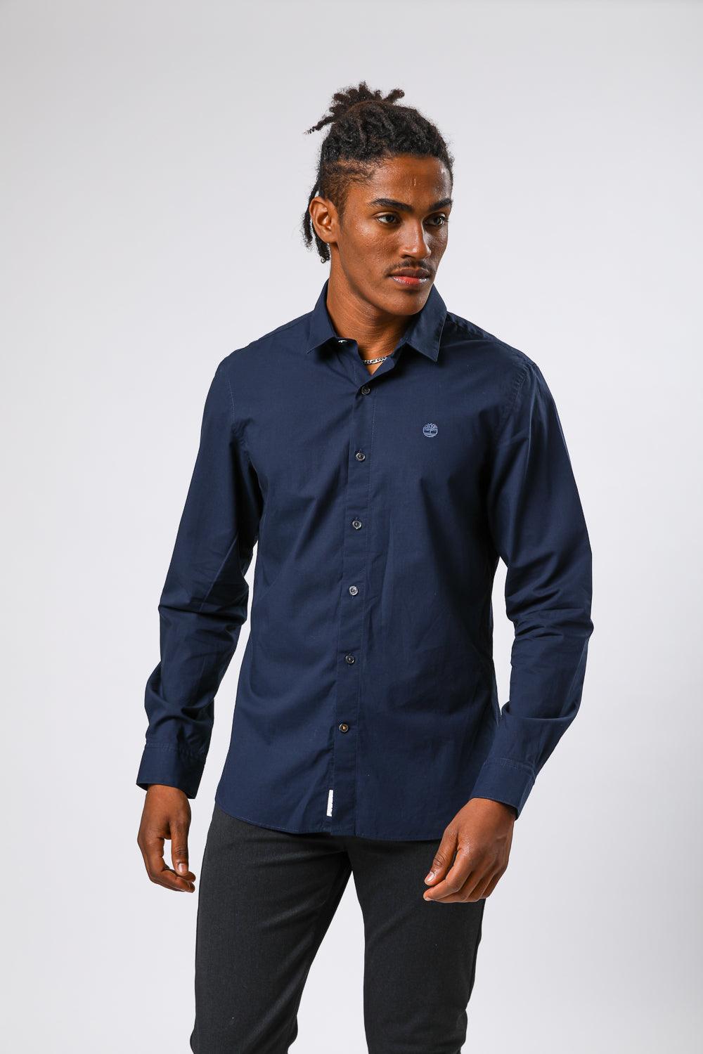 TIMBERLAND - מכופתרת POP SOLID נייבי - MASHBIR//365