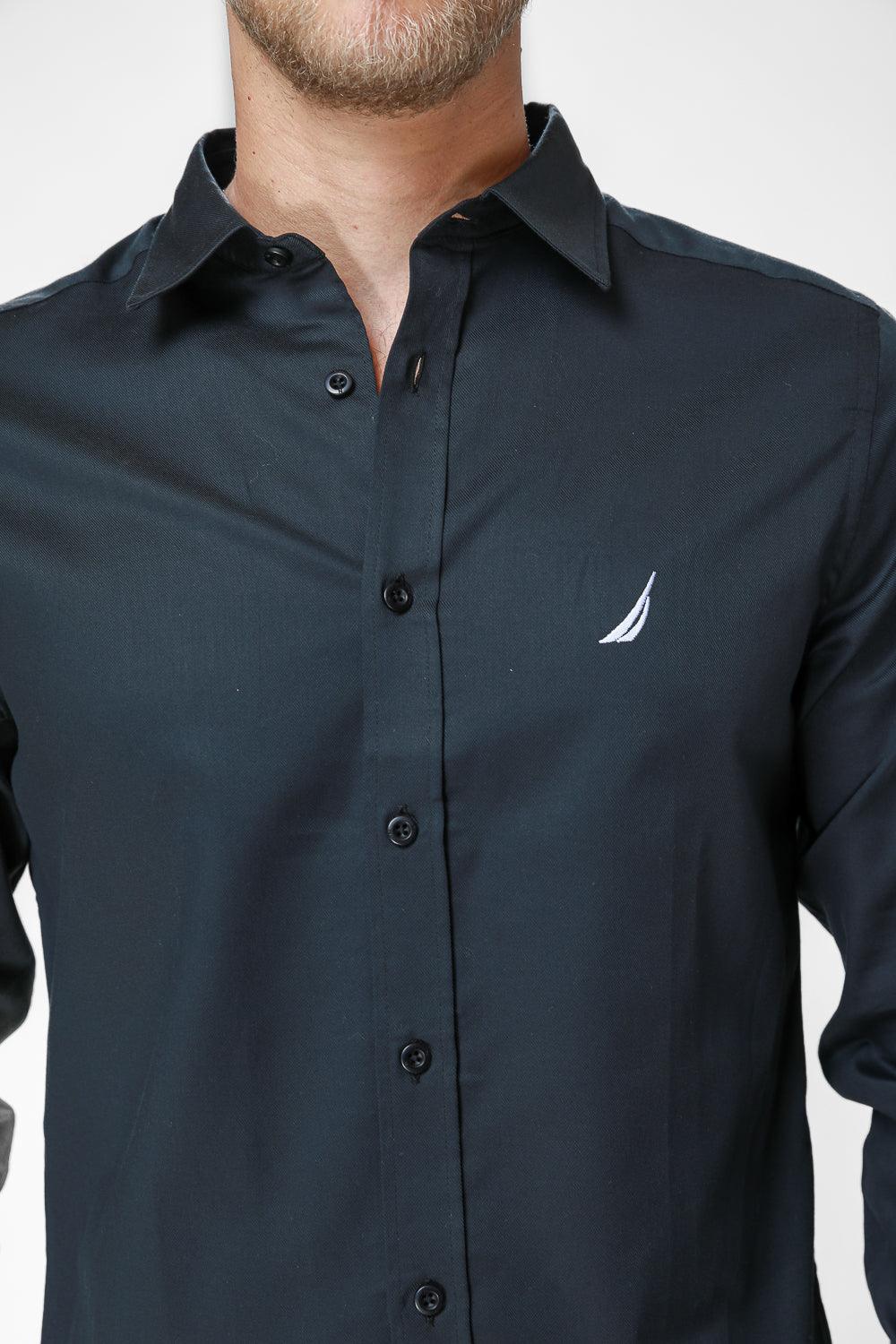 NAUTICA - מכופתרת REGULAR FIT שחור - MASHBIR//365