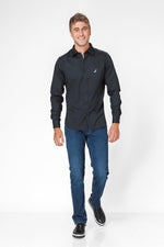 NAUTICA - מכופתרת REGULAR FIT שחור - MASHBIR//365