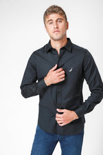 NAUTICA - מכופתרת REGULAR FIT שחור - MASHBIR//365