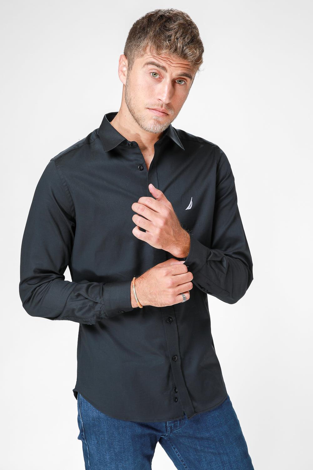 NAUTICA - מכופתרת REGULAR FIT שחור - MASHBIR//365
