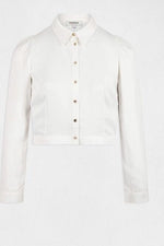 MORGAN - מכופתרת סאטן בצבע אוף וויט - MASHBIR//365