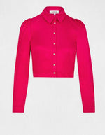 MORGAN - מכופתרת סאטן בצבע פטל - MASHBIR//365