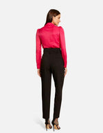 MORGAN - מכופתרת סאטן בצבע פטל - MASHBIR//365