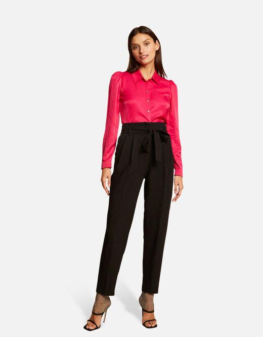 MORGAN - מכופתרת סאטן בצבע פטל - MASHBIR//365