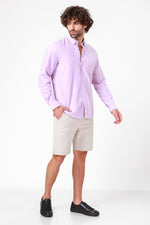 KENNETH COLE - מכופתרת סגולה שרוול ארוך - MASHBIR//365