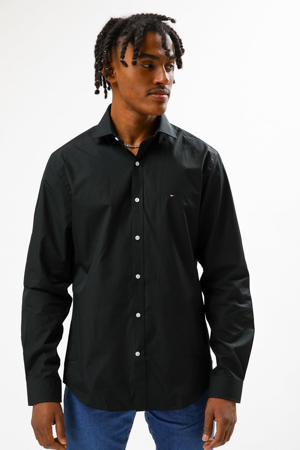 Tommy Hilfiger - מכופתרת SLIM שחורה - MASHBIR//365