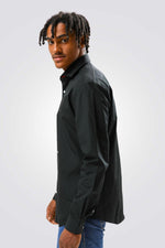 Tommy Hilfiger - מכופתרת SLIM שחורה - MASHBIR//365