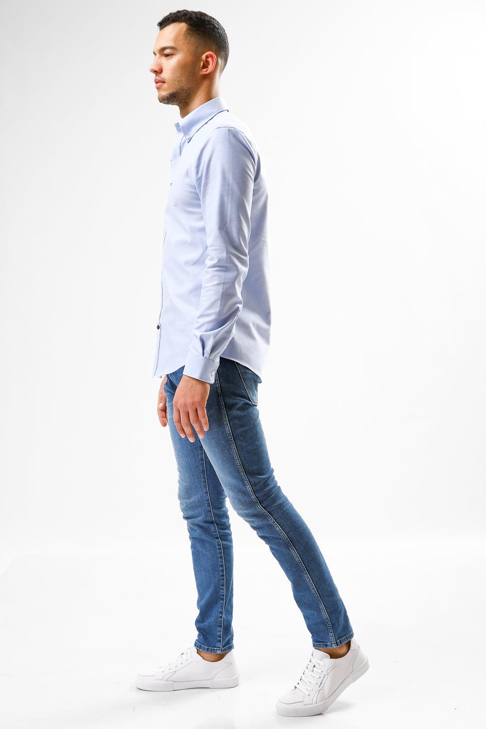 Tommy Hilfiger - מכופתרת SLIM תכלת - MASHBIR//365