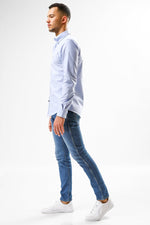 Tommy Hilfiger - מכופתרת SLIM תכלת - MASHBIR//365