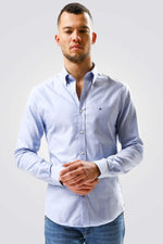 Tommy Hilfiger - מכופתרת SLIM תכלת - MASHBIR//365