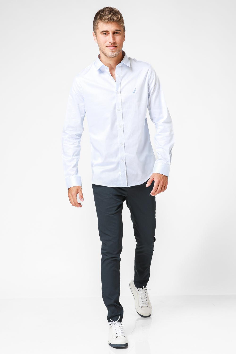 NAUTICA - מכופתרת TAILORED FIT בצבע תכלת - MASHBIR//365