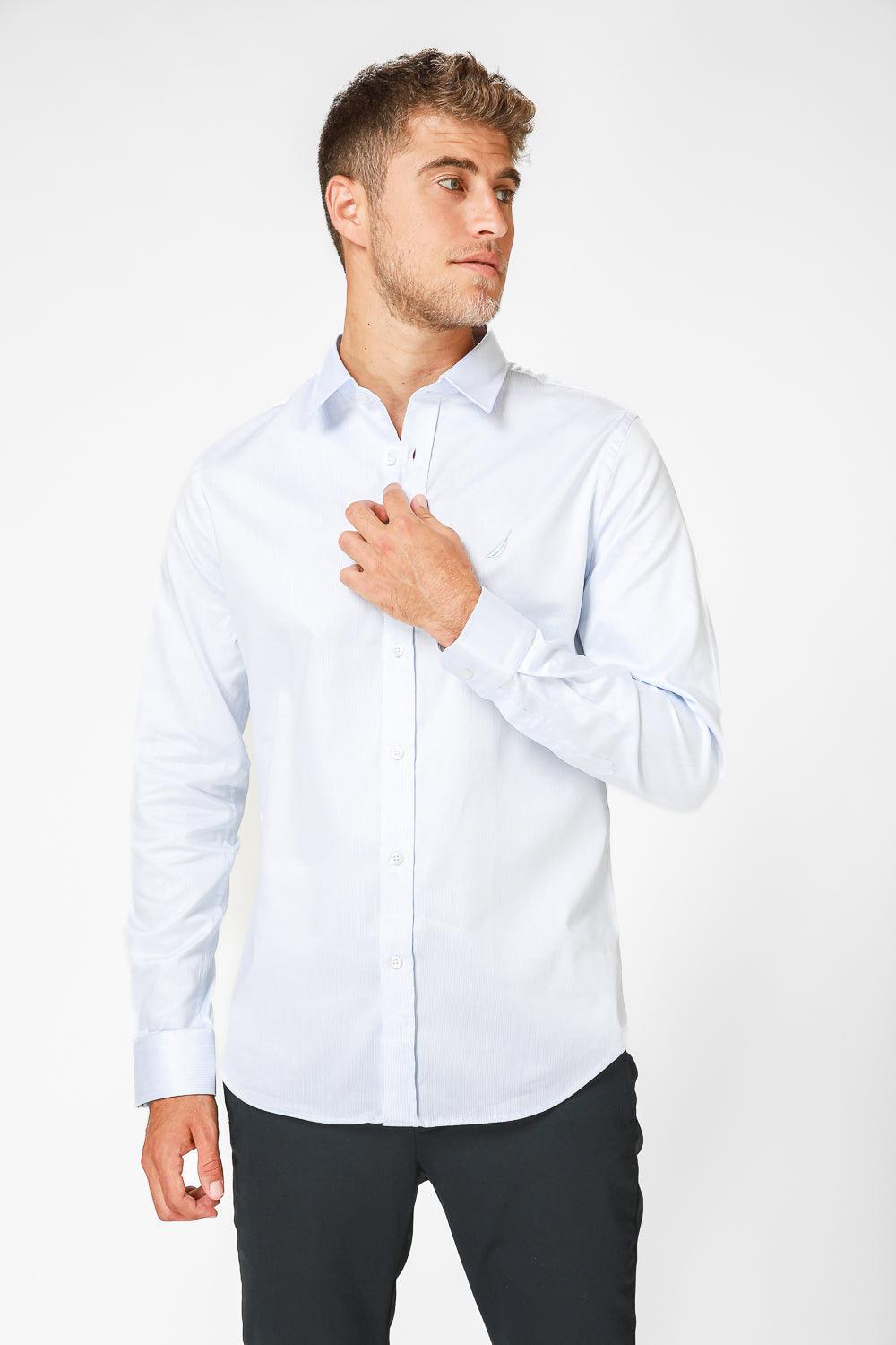 NAUTICA - מכופתרת TAILORED FIT בצבע תכלת - MASHBIR//365